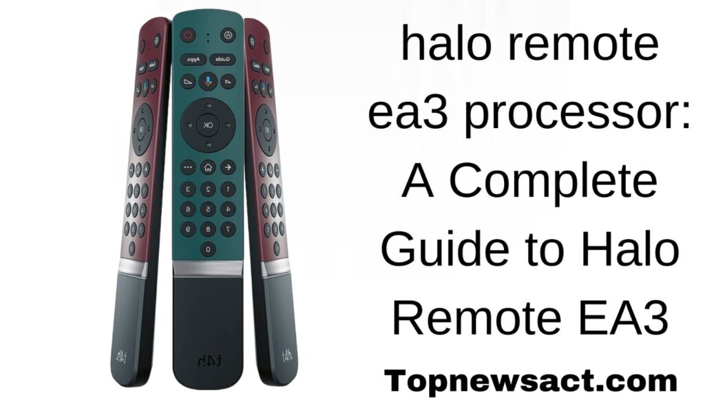 halo remote ea3 processor